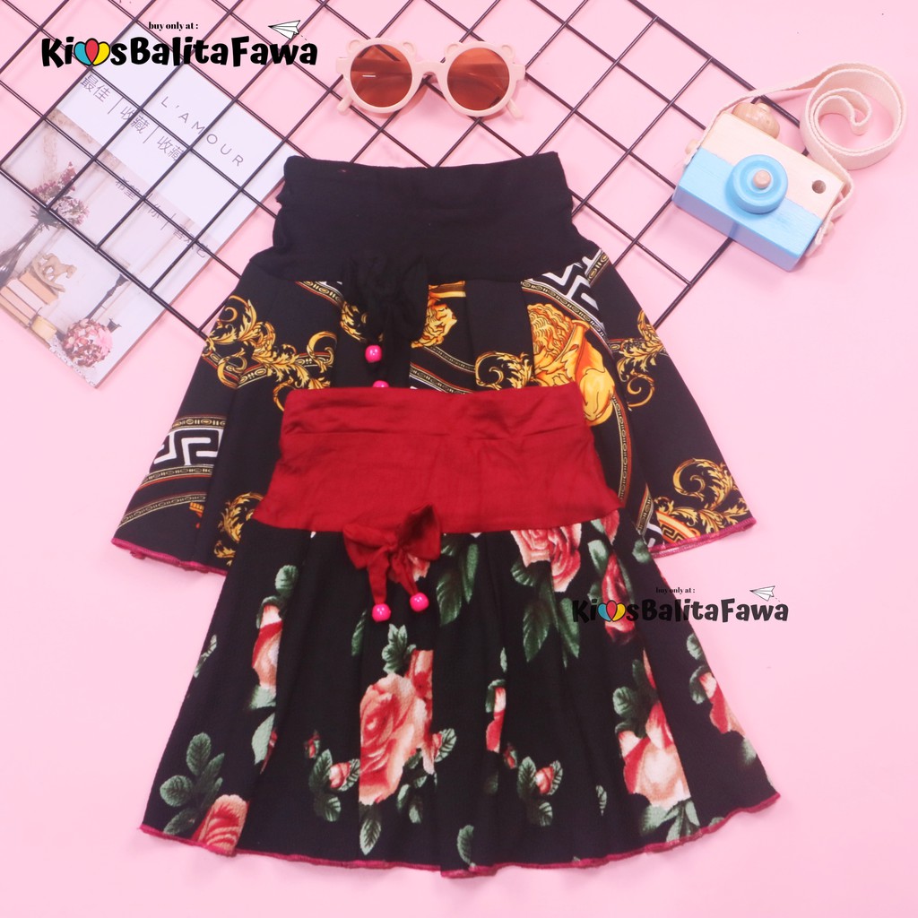 Rok Cassie uk 1-4 Tahun / Rok Anak Perempuan Murah Skirt Pendek Polos  Pakaian Fashion Import