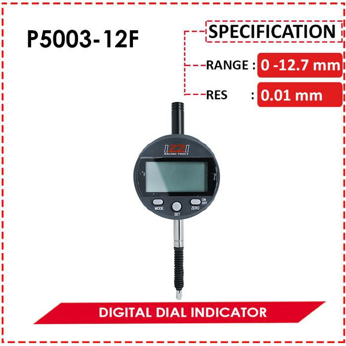 PROMO iZZi BRT Super Dial Digital Indicator 12,7mm Large LCD P5003-12F ORIGINAL