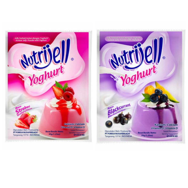 

NUTRIJELL YOGHURT RASA STRAWBERY AND BLACKCURRANT 35gr