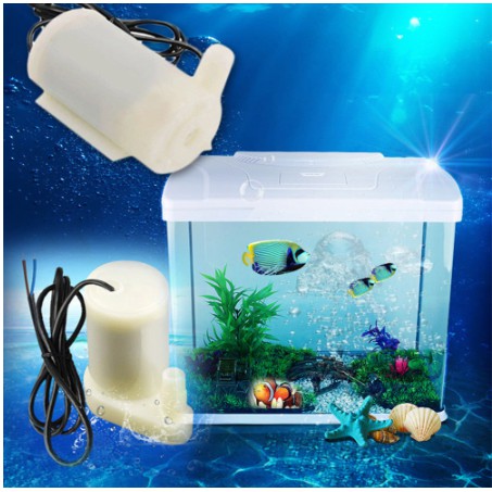 Pompa Air Celup Hisap Mini Mikro Micro Submersible Water Pump DC Kolam Akuarium