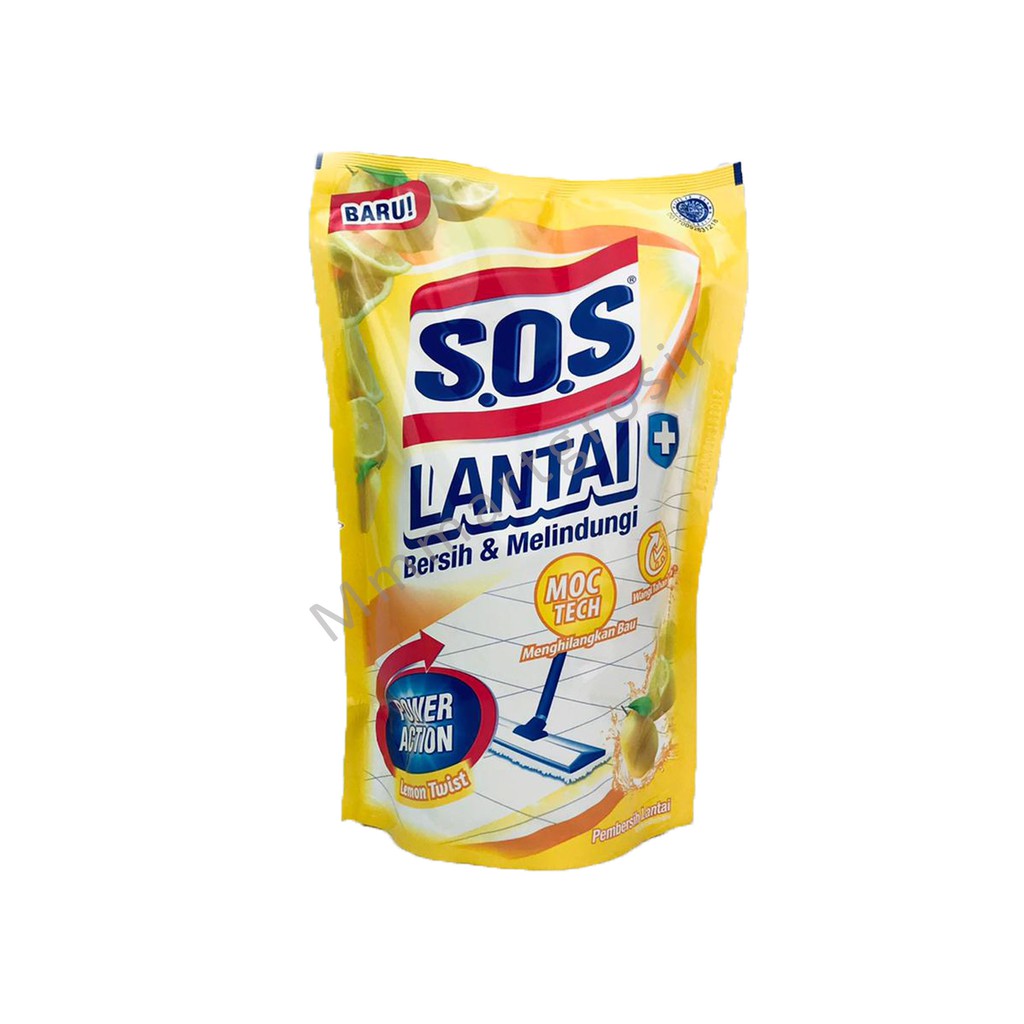 S.O.S Lantai / Pembersih Lantai / Power Action / Lemon Twist / 750ml