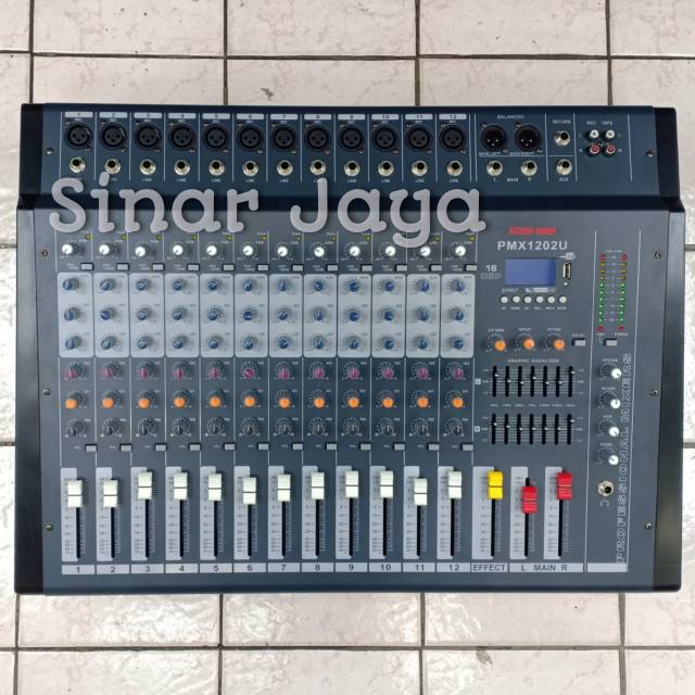 Power Mixer 12 Channel AUDIO BOSS PMX 1202U