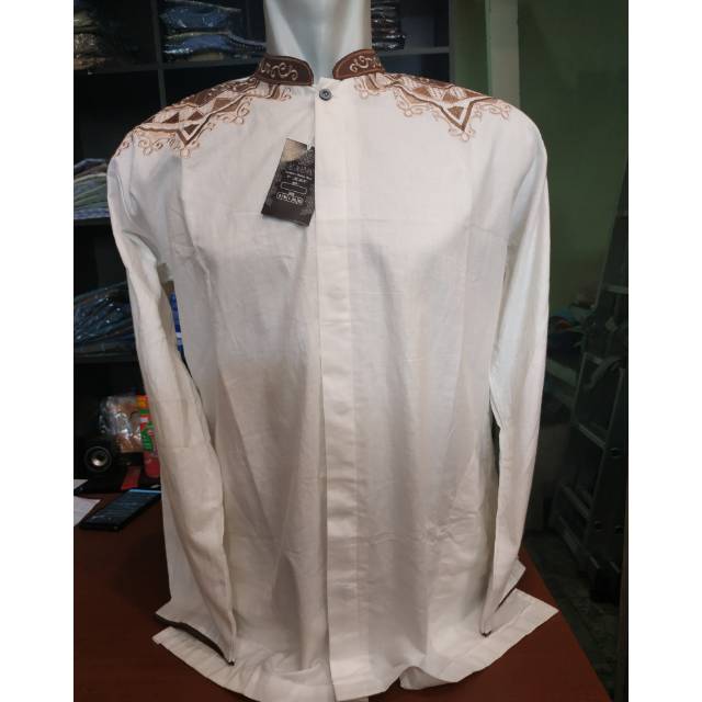 Baju Koko Bordir Al Madani ,Baju Taqwa Pria