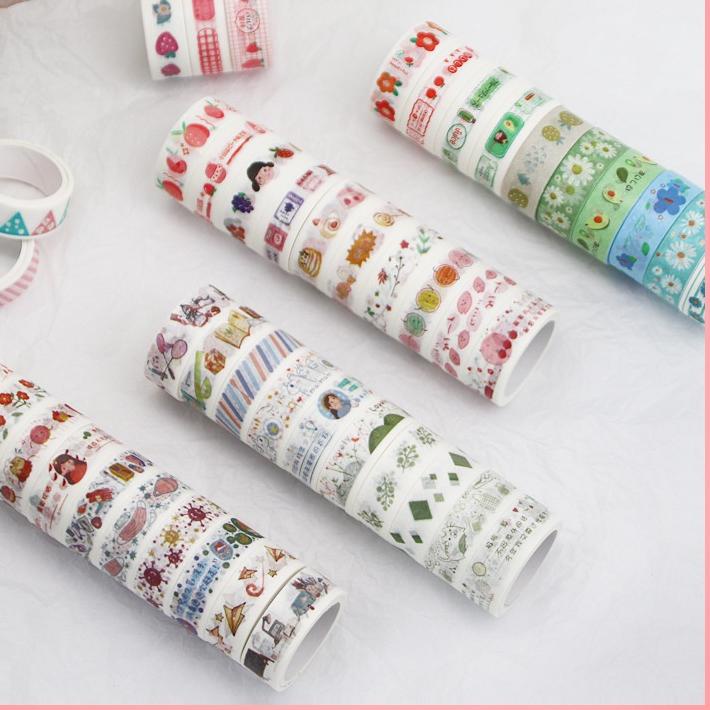

❄️Trending 10Pcs Kertas Washi Selotip Isolasi /Washi Masking Tape Motif Lucu BIG SALE/HARGA GROSIR >>/5.5 SALE/PROMO HARI INI/「Grosir」