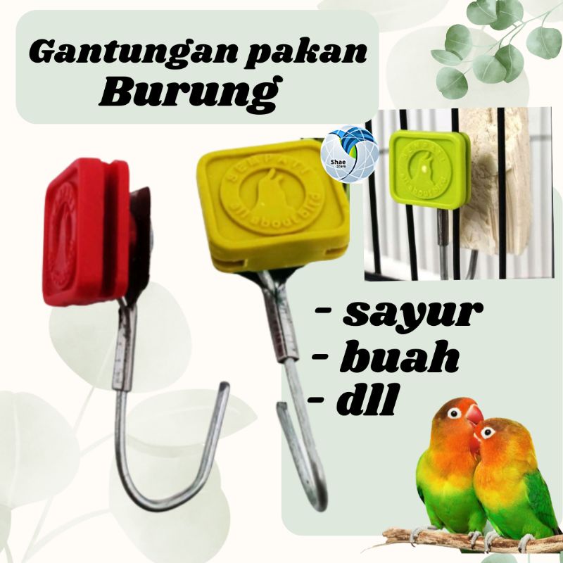 Gantungan Pakan burung-Tempat pakan Burung-Cantolan pakan Burung