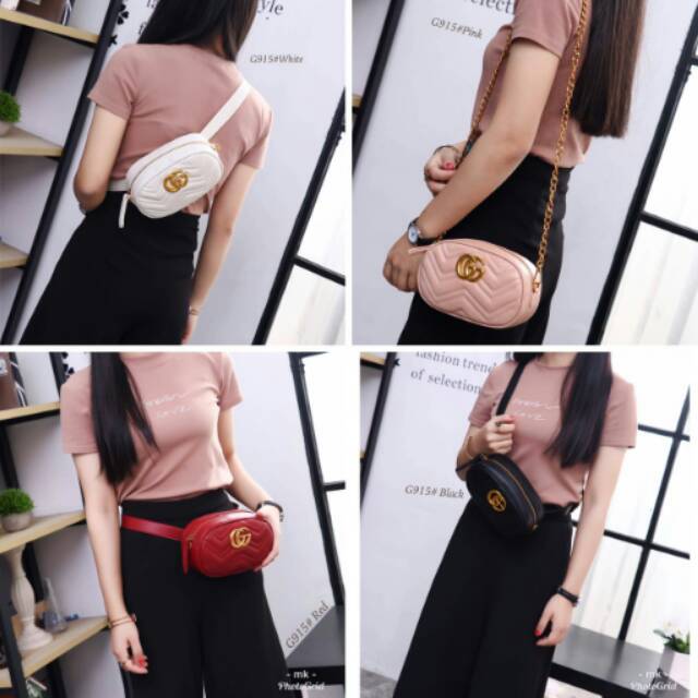 Waist Bag Gucci Marmont
Gucci Tas Pinggang GG Love
✔bisa di jadikan Tas Tangan
✔bisa Slempang