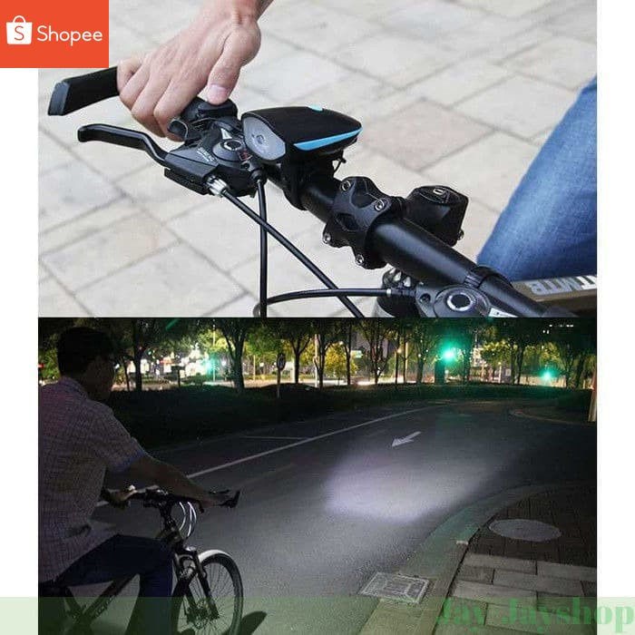 Senter Depan Sepeda LED Cree XPG dengan Klakson Lampu Sepeda Terlaris