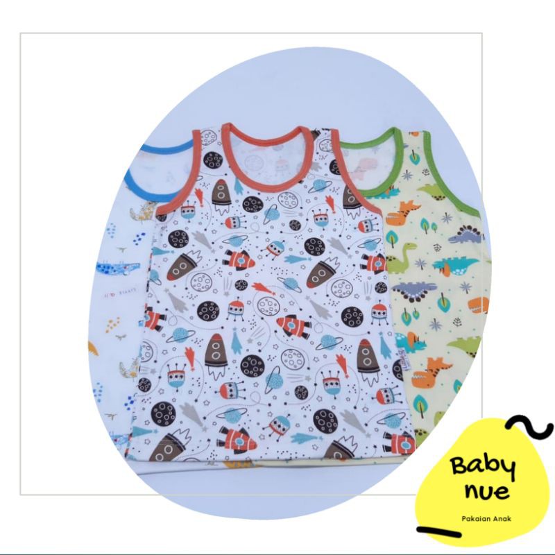 LITTLE Q 3 PASANG SETELAN KUTUNG MOTIF LAKI-LAKI S M L XL XXL