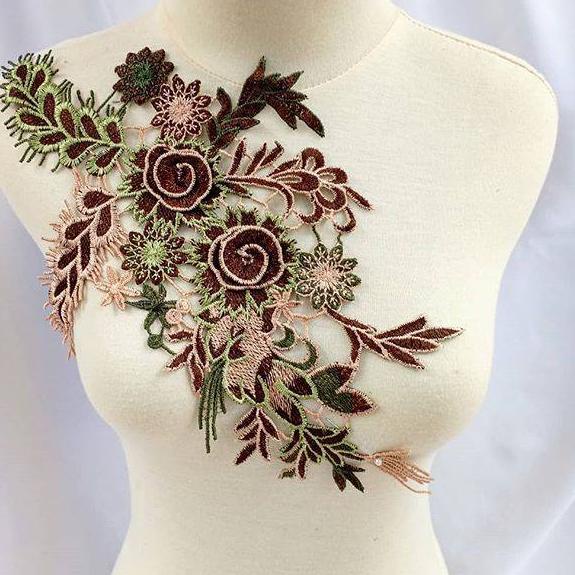 ✵ Patch bordir bunga 3d/bordir tempel/aplikasi bordir ✩