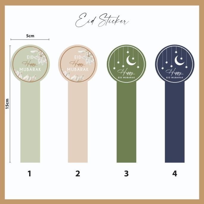 

Sticker Toples Kue Idul Fitri/ Eid Mubarak/ Lebaran Hampers 02