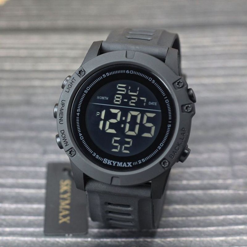 Besst Seller!!! Jam tangan Pria Skymax Original Anti Air Bisa Bawa BERENANG_JAM Tangan Pria Digital Strap Rubber Standar Militer_jam tangan Pria SPORT 30 ATM COD