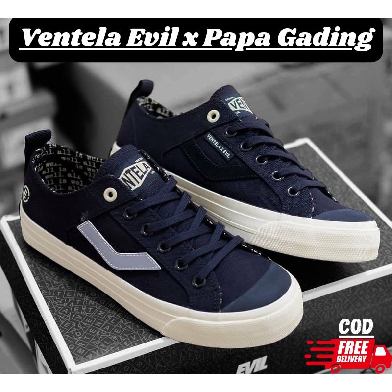 Ventela Evil x Papa Gading Low Cut Original BNIB Ventela Evil x Papa Gading || Sepatu Ventela 70s Et