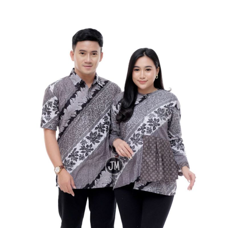 [PROMO] tey-17 Batik wanita ASJ SA HRB026 Kenongo Kemeja Tosca Pendek queenbutik