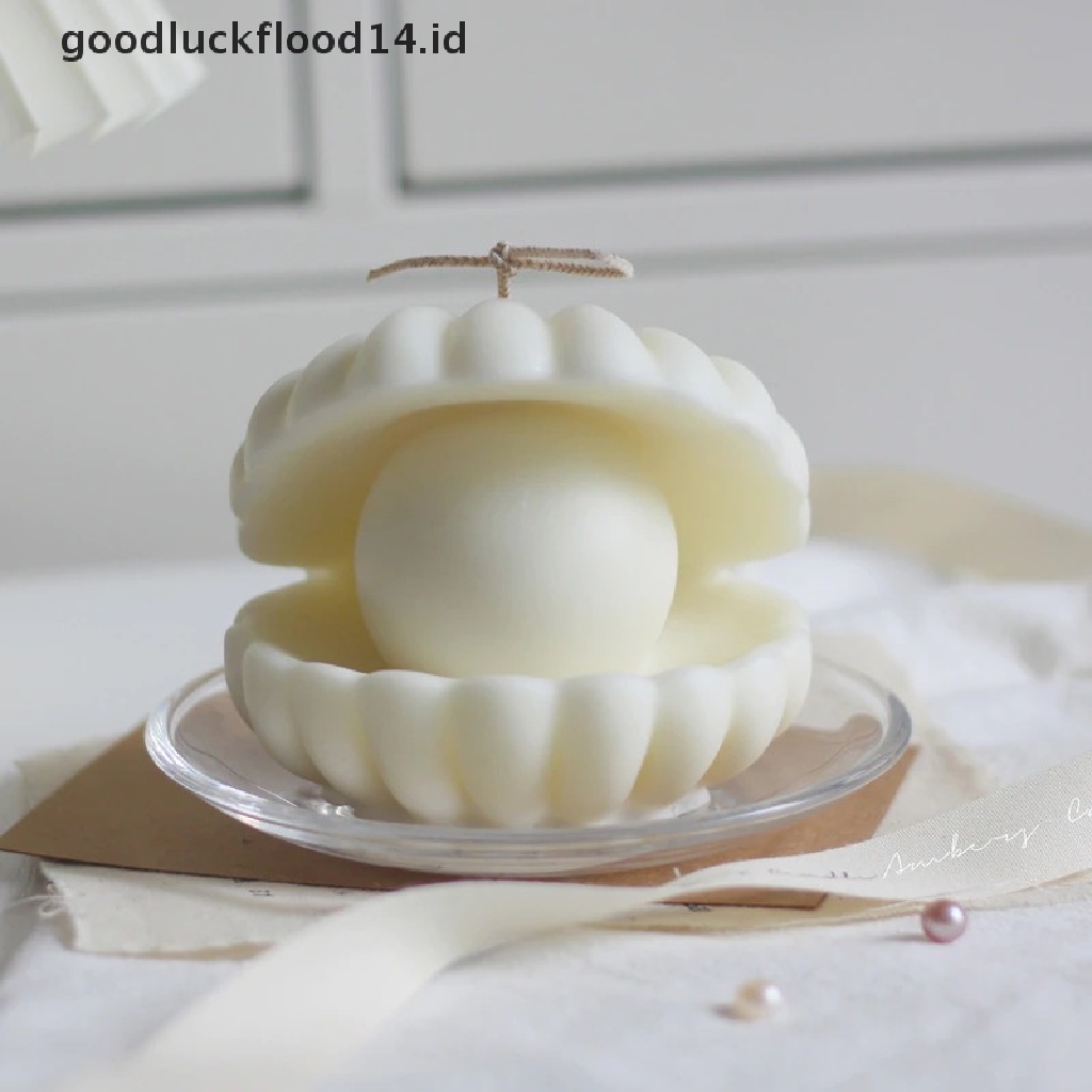 [OOID] Pearl Seashell Mold Soy Candle Making 3D Soap Cake Art Gifts Baking Decoration ID