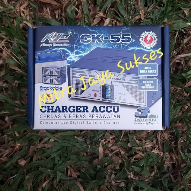 Promo Bonus Jepitan - Charger Accu Kiya CK 55 Charger Aki Kiya CK55