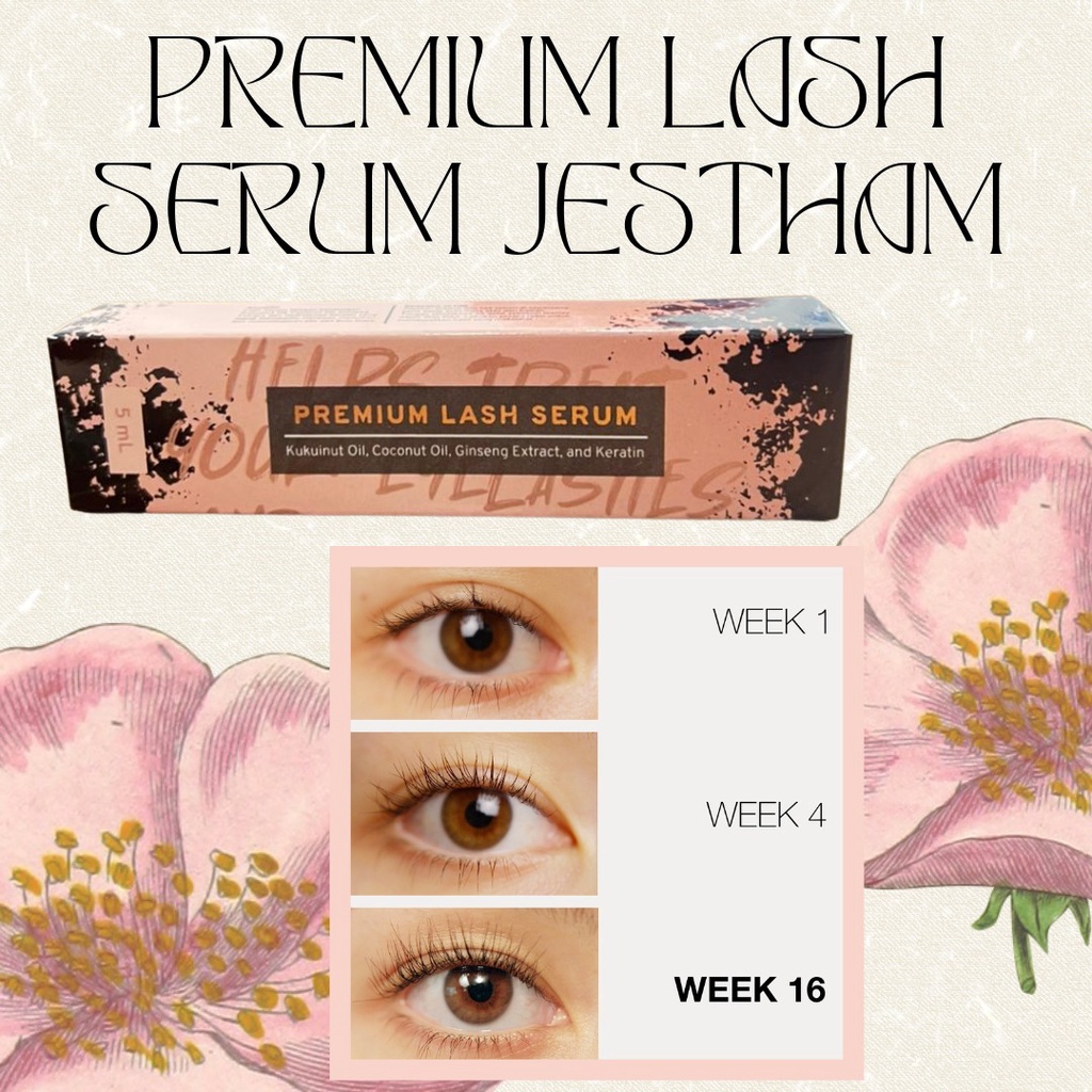 READY! PREMIUM EYELASH SERUM BY JESTHAM SERUM BULU MATA DAN ALIS BPOM APPROVED