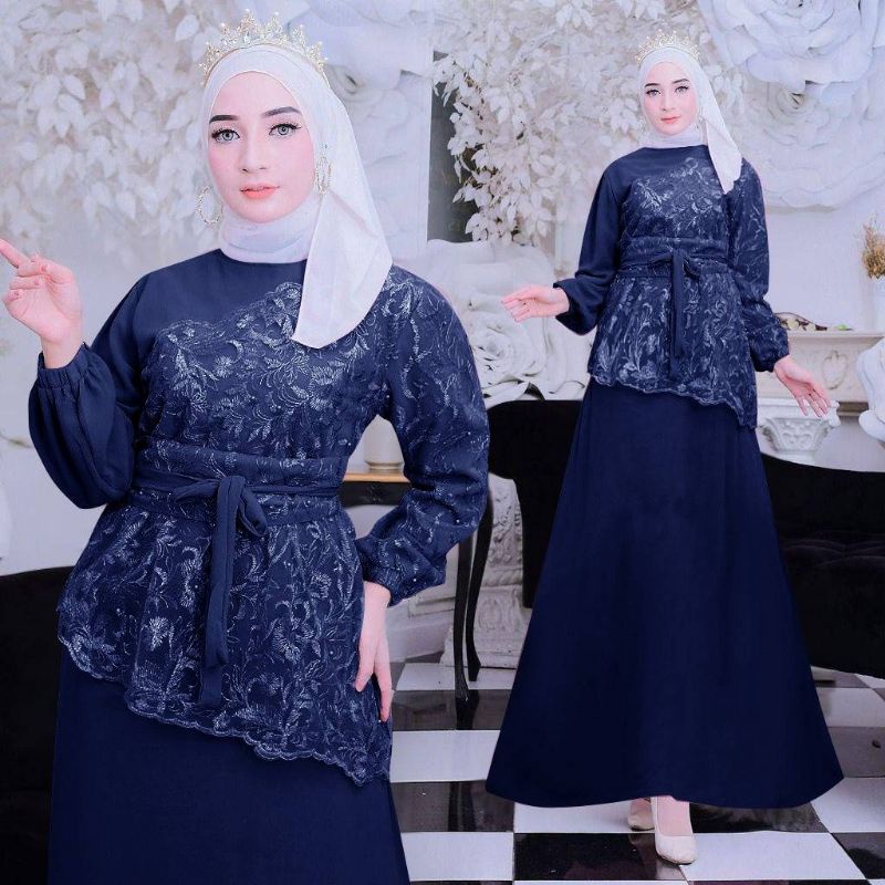 MAXI SHARA /GAMIS TILLE MUTIARA /GAMIS UNDANGAN/GAMIS KONDANGAN