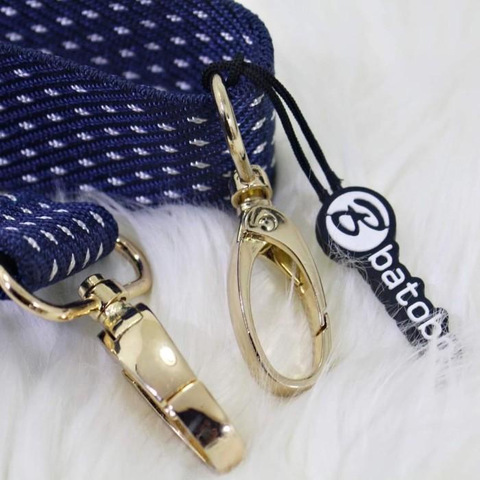 Tali Tas Selempang Besi Emas / Bahan & Besi Tebal / Longstrap Import