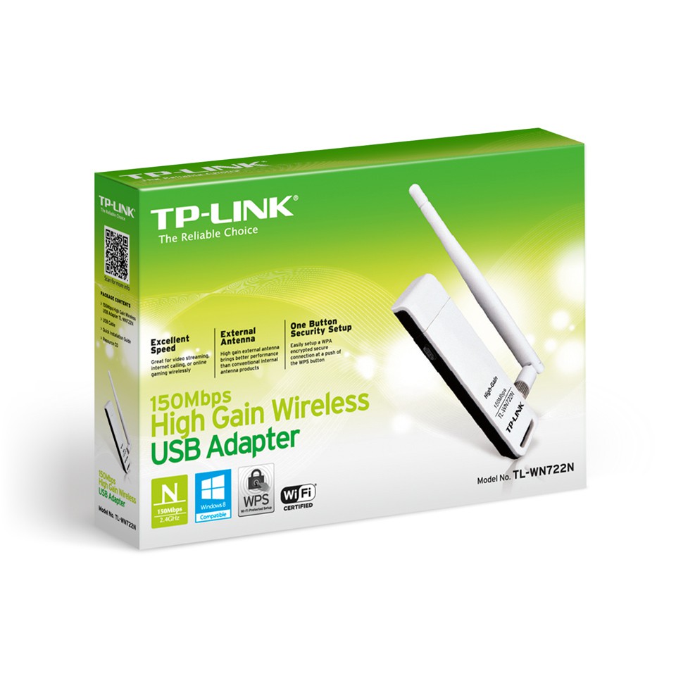 USB Wifi Adapter TP Link TL-WN722N High Gain 150Mbps