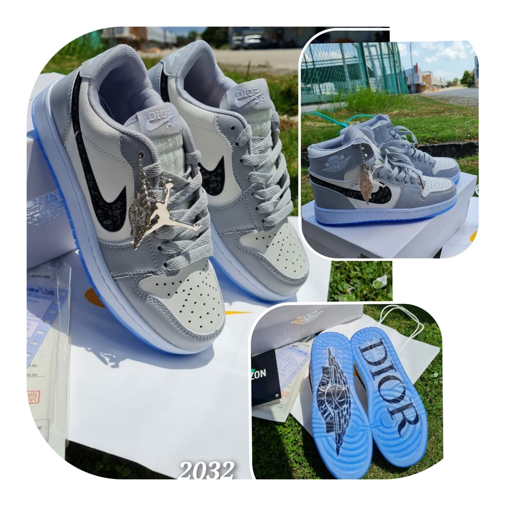 Sepatu Wanita Sneakers N1K  Jordan Air High 2022/ 2032SET PAPERBAG