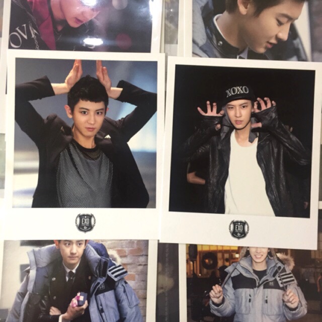 Exo Chanyeol Wolf Sing For You Monster polaroid album postcard photocard