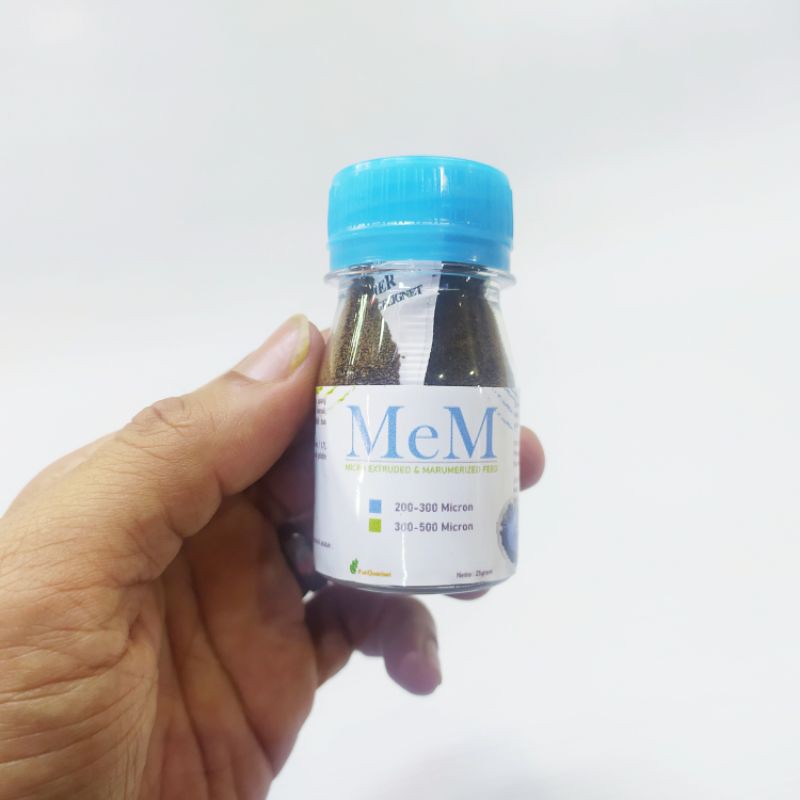 Pakan Ikan MeM 200 300 Micron 25Gram