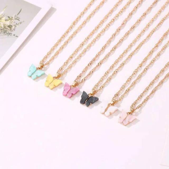 Kalung part 1 / Kalung Kupu / Kalung Kupu-Kupu / Kalung Butterfly / Kalung Cewek / Kalung Cantik BZO