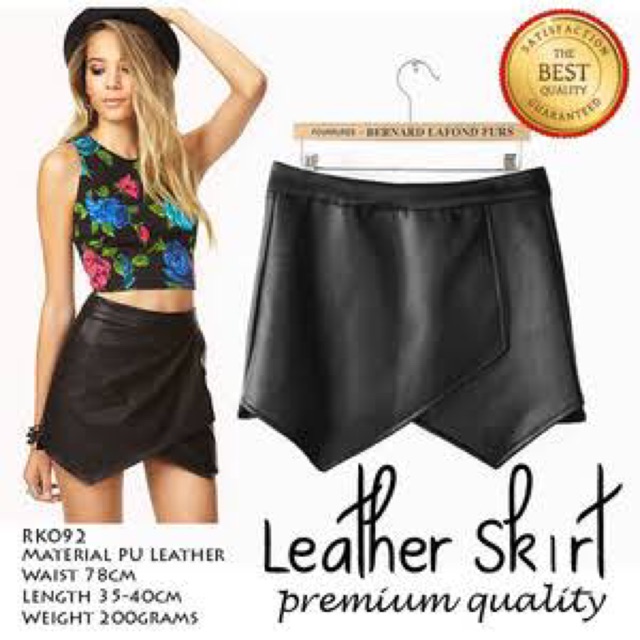 SKORT PANTS LEATHER