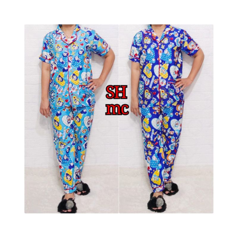 Baju Tidur Piyama Wanita Motif Dora acak Pajamas Katun  / Baju Tidur setelan Wanita Katun CP JUmbo XXXL Terbaru Bigsize Kekiniaan