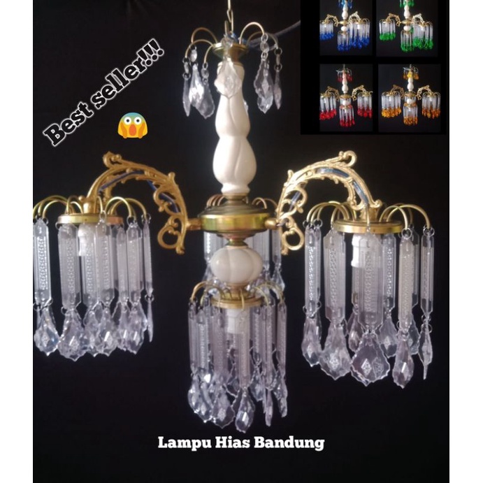 Lampu Gantung Hias Klasik Bahan Acrilic/Lampu Dekorasi - Size Besar