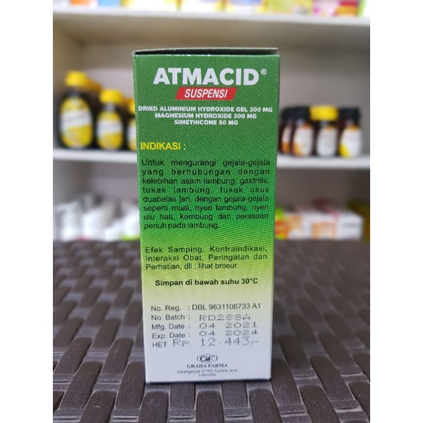 Atmacid Suspensi Syrup 60ML / Sakit Maag / Asam Lambung