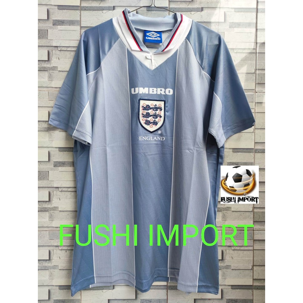 Jersey Baju Bola Retro Inggris Away 1996 Grade Ori