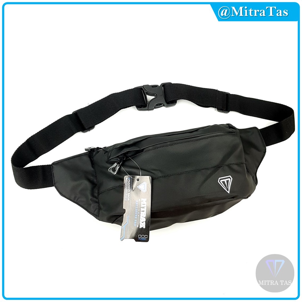 Waist Bag MitraX Jesko V2 Bahan Kulit Sitetis Bimo dengan KUALITAS TERBAIK! Tas Pinggang l WaistBag Simple dan Keren Cocok untuk Pria maupun Wanita