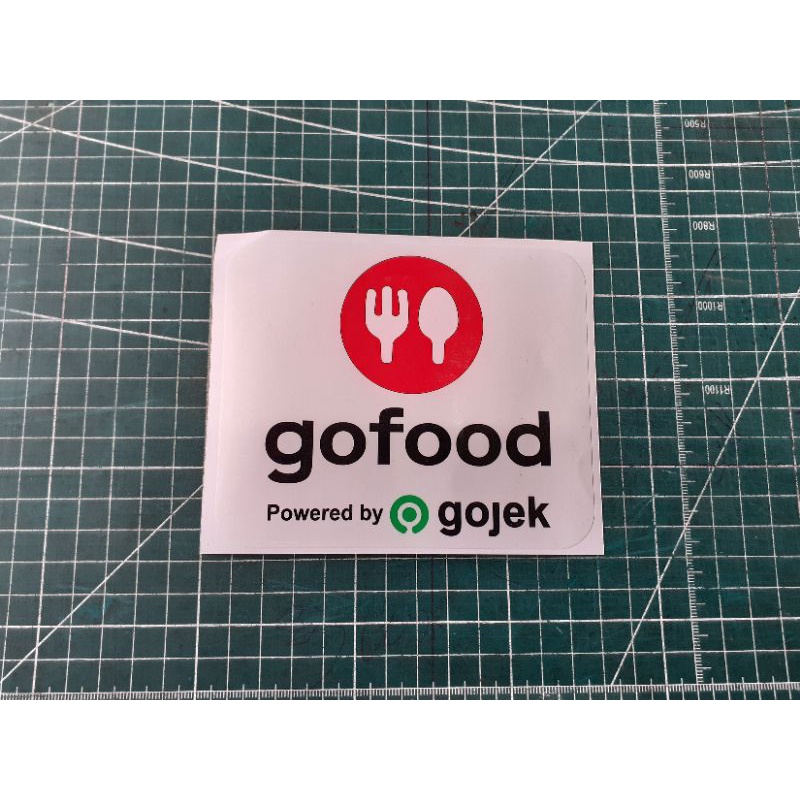 Sticker Stiker Gofood Go food putih