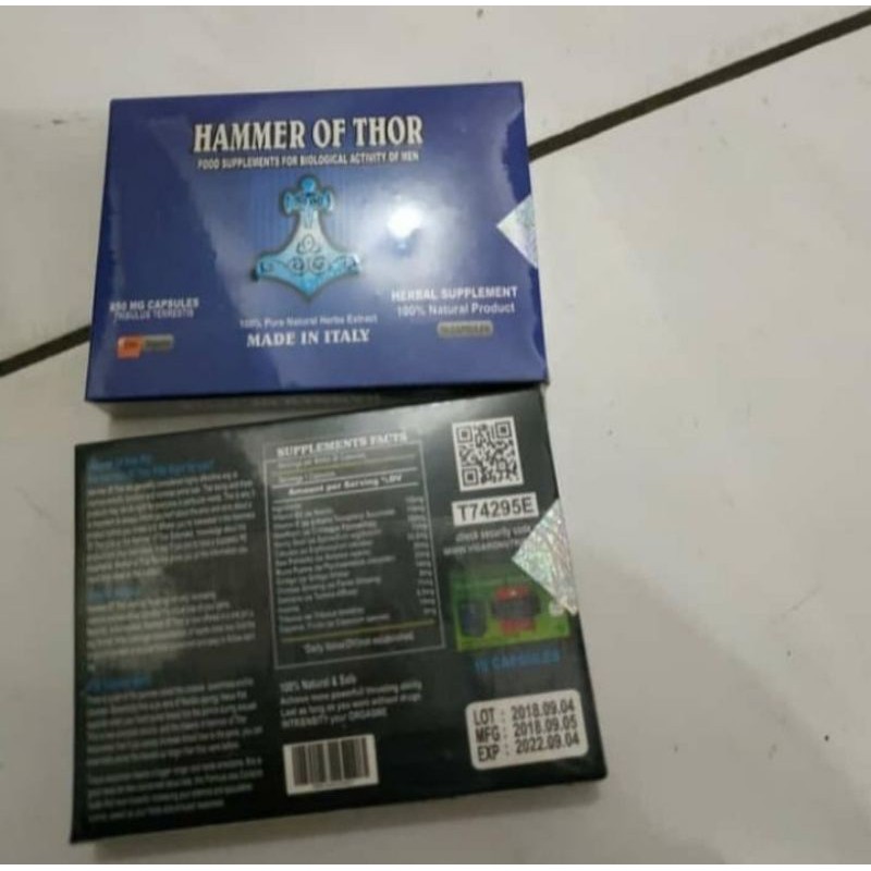 HAMMER OF THOR Isi 10 Kapsul - Obat Sta-mi-na Kuat Pria