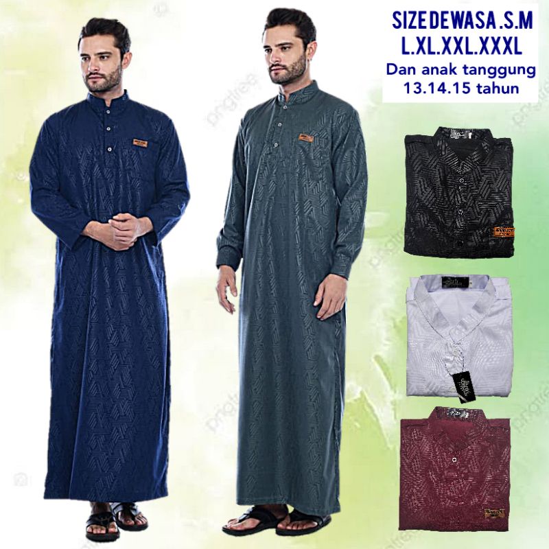 jubah pria EMBOS  jubah laki laki EMBOS jubah SAUDI EMBOS jubah laki laki trendy KONVEKSI PREMIUM