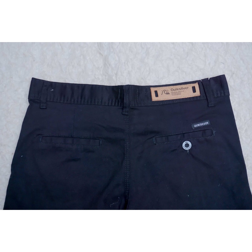 Celana Chino Panjang Hitam Pria Distro Quiksilver Premium