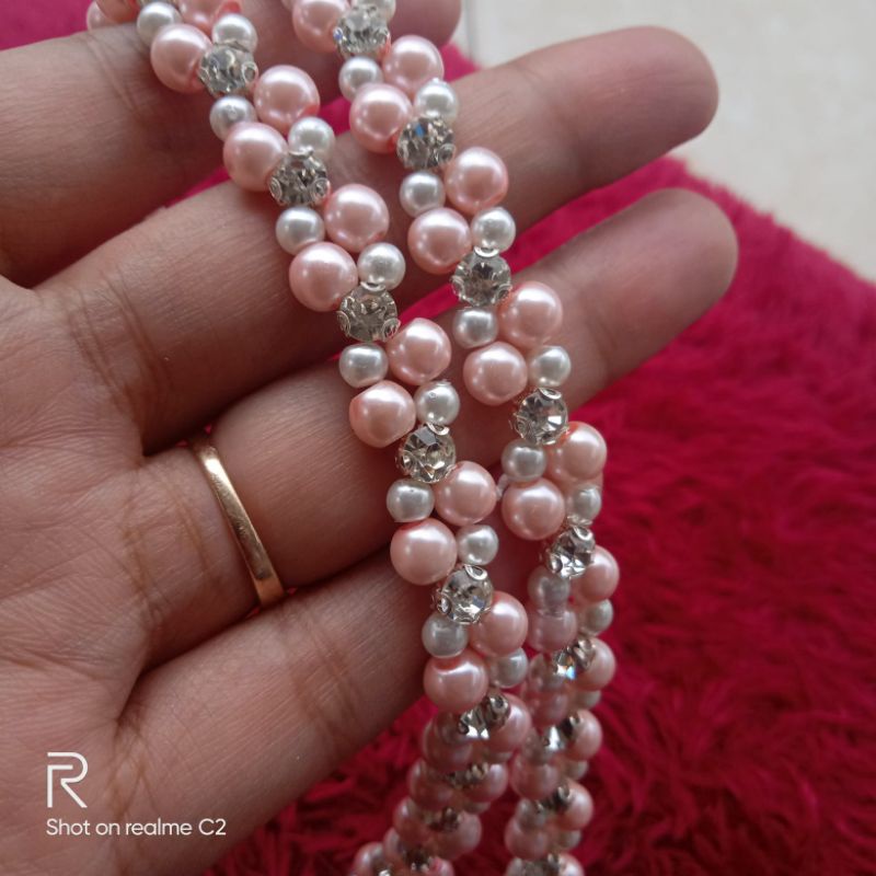 mutiara rangkai /payet rangkai mutiara