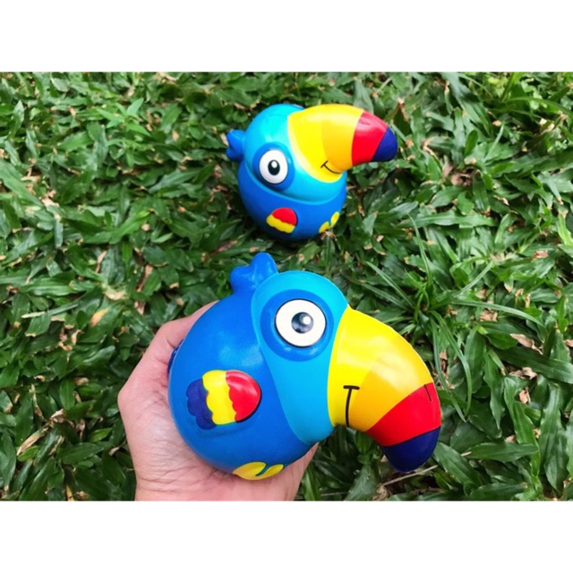 Squishy Kepala Burung Beo Parrot