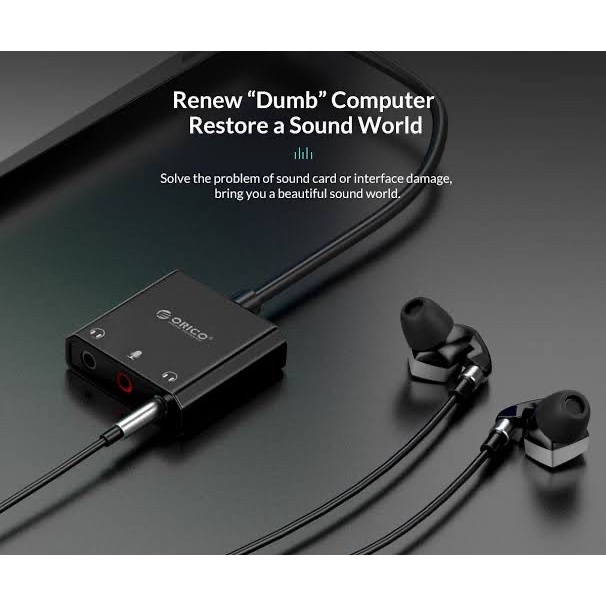 Orico Sound Card SC2 External USB Soundcard Multifunction / ORICO SKT3 External USB Sound Card