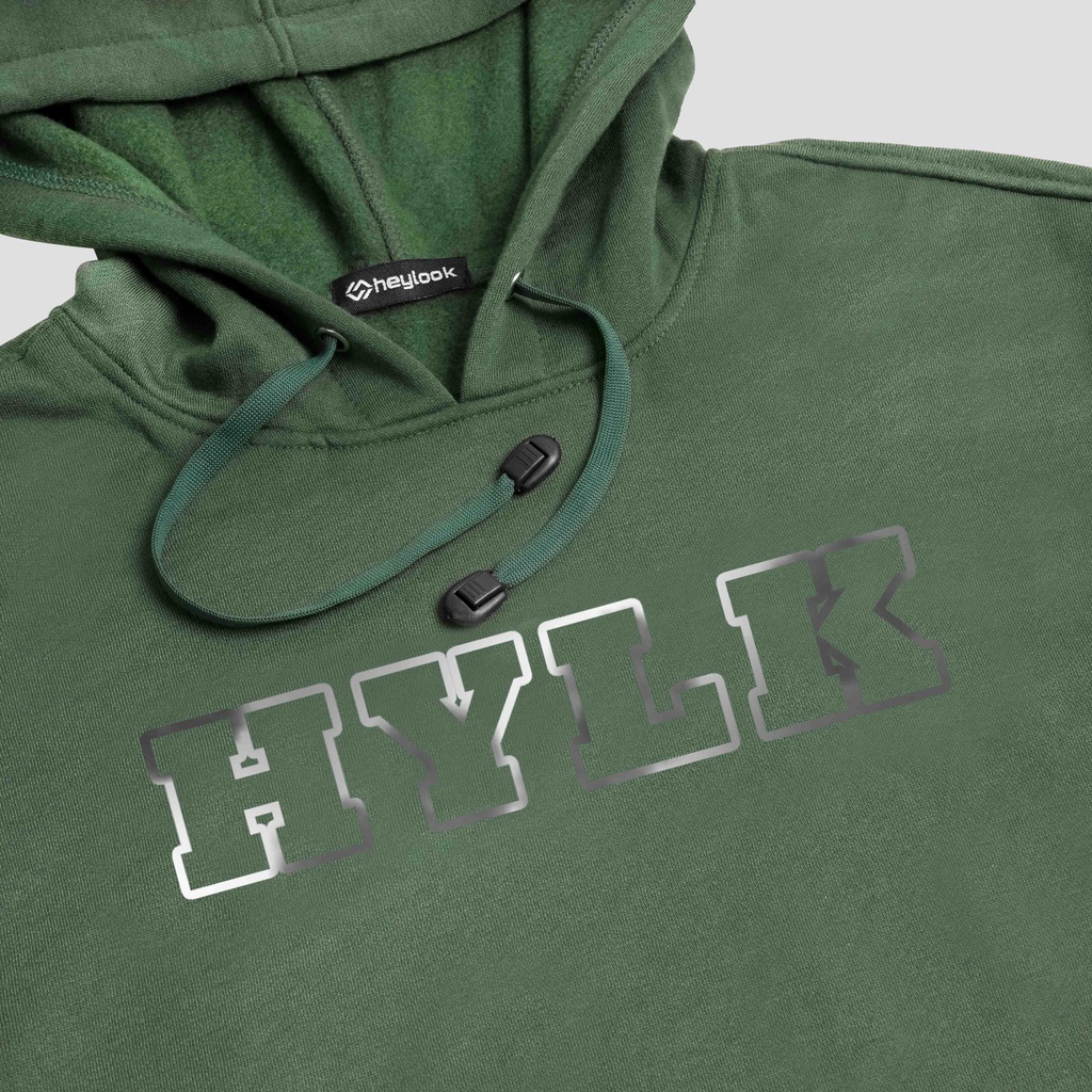 (BISA COD) HEYLOOKJaket Hoodie Jumper Hylk Unisex Outerwear Terbaru Heylook Green