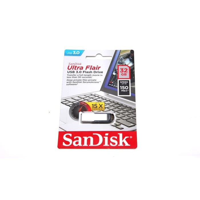 SanDisk Ultra Flair 32GB USB 3.0 Flash Drive - SDCZ73-032G-G46