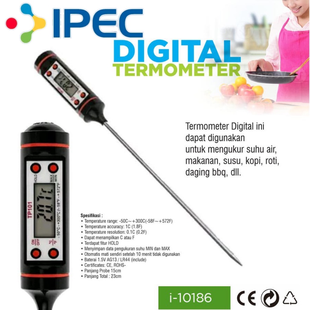 Jual Thermometer Digital Termometer Food Termometer Dapur Pengukur Suhu Makanan Air Kopi 0676