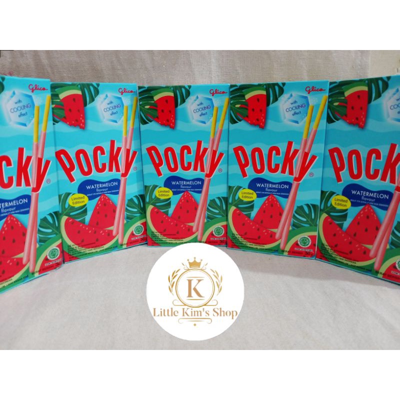 Glico Pocky Watermelon Limited Edition 36 gram / Little Kim's Shop