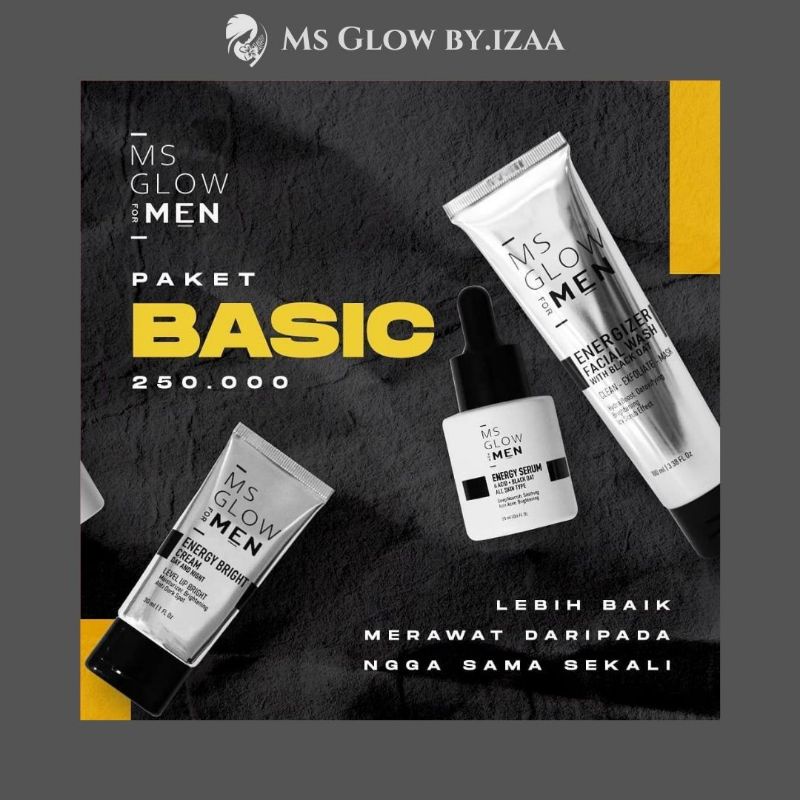 (Ms Glow Paket/Ecer) MS GLOW FOR MEN
