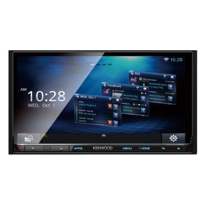 Kenwood DNR 8035BT - Layar LED 7" - WiFi - Bluetooth A2DP - High Sound Quality