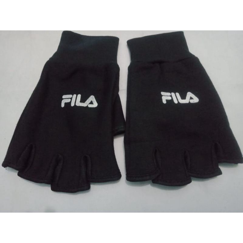 Sarung tangan half finger hitam polos