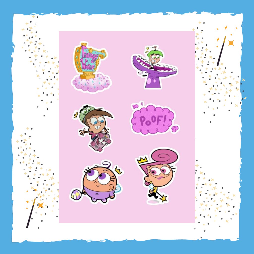 

Stiker Lucu/Cute sticker - Fairy Odd Parents (1 Lembar)