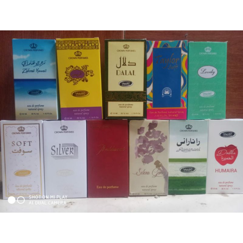 Parfum dobha spray 35ml / parfum non alkohol 35ml/ parfum dobha murah 35ml