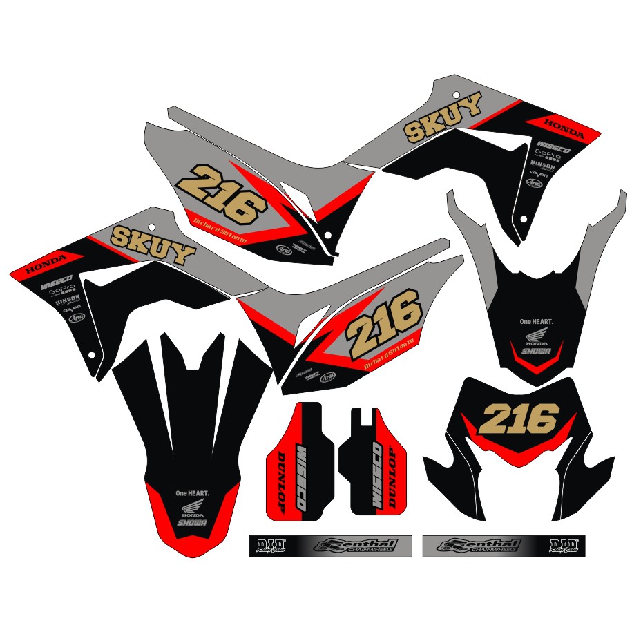 Sticker DECAL CRF 150 L Bisa Custom Stiker Honda CRF 150 L  (98)